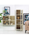 Vitrine Lucia en métal blanc Vitrine Lucia en métal blanc