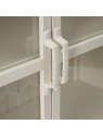 Buffet vitrine 2 portes Lucia en métal blanc Buffet vitrine 2 portes Lucia en métal blanc