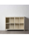 Buffet vitrine 2 portes Lucia en métal blanc Buffet vitrine 2 portes Lucia en métal blanc