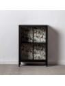 Buffet vitrine Lucia en métal noir Buffet vitrine Lucia en métal noir