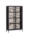 Armoire vitrine Lucia en métal noir Armoire vitrine Lucia en métal noir