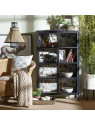 Armoire vitrine Lucia en métal noir Armoire vitrine Lucia en métal noir