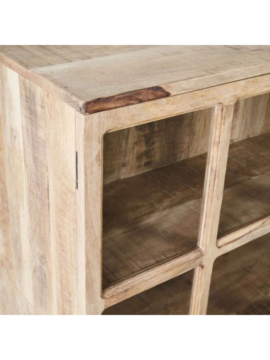 Buffet vitré Lesia en bois de manguier Buffet vitré Lesia en bois de manguier