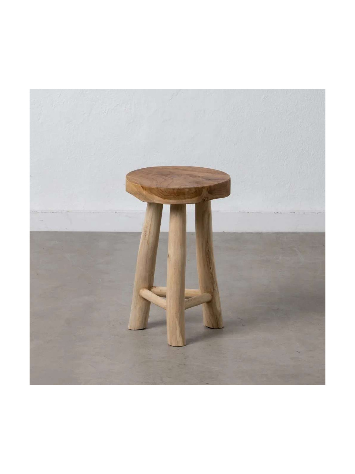 Tabouret Edel en bois de teck