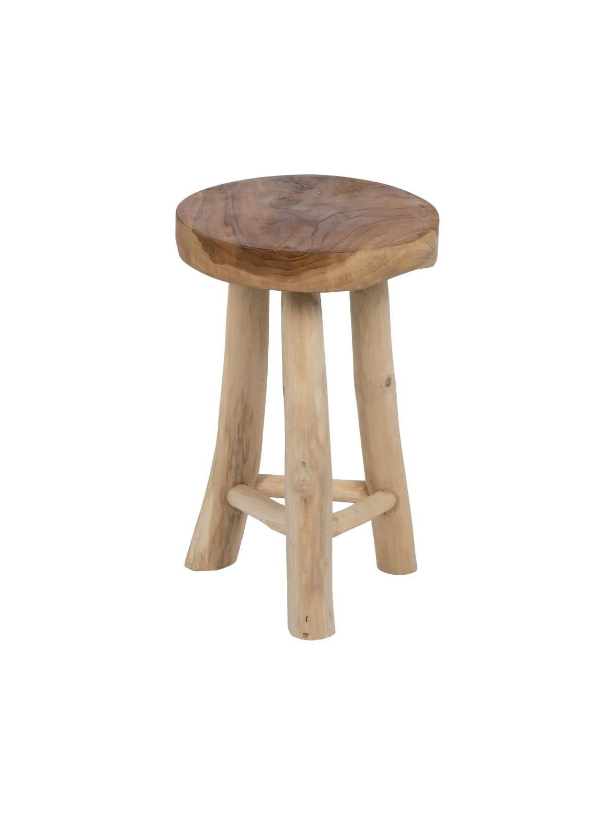 Tabouret Edel en bois de teck