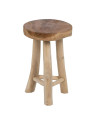 Tabouret Edel en bois de teck