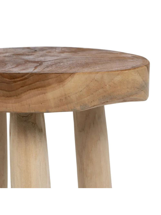 Tabouret Edel en bois de teck