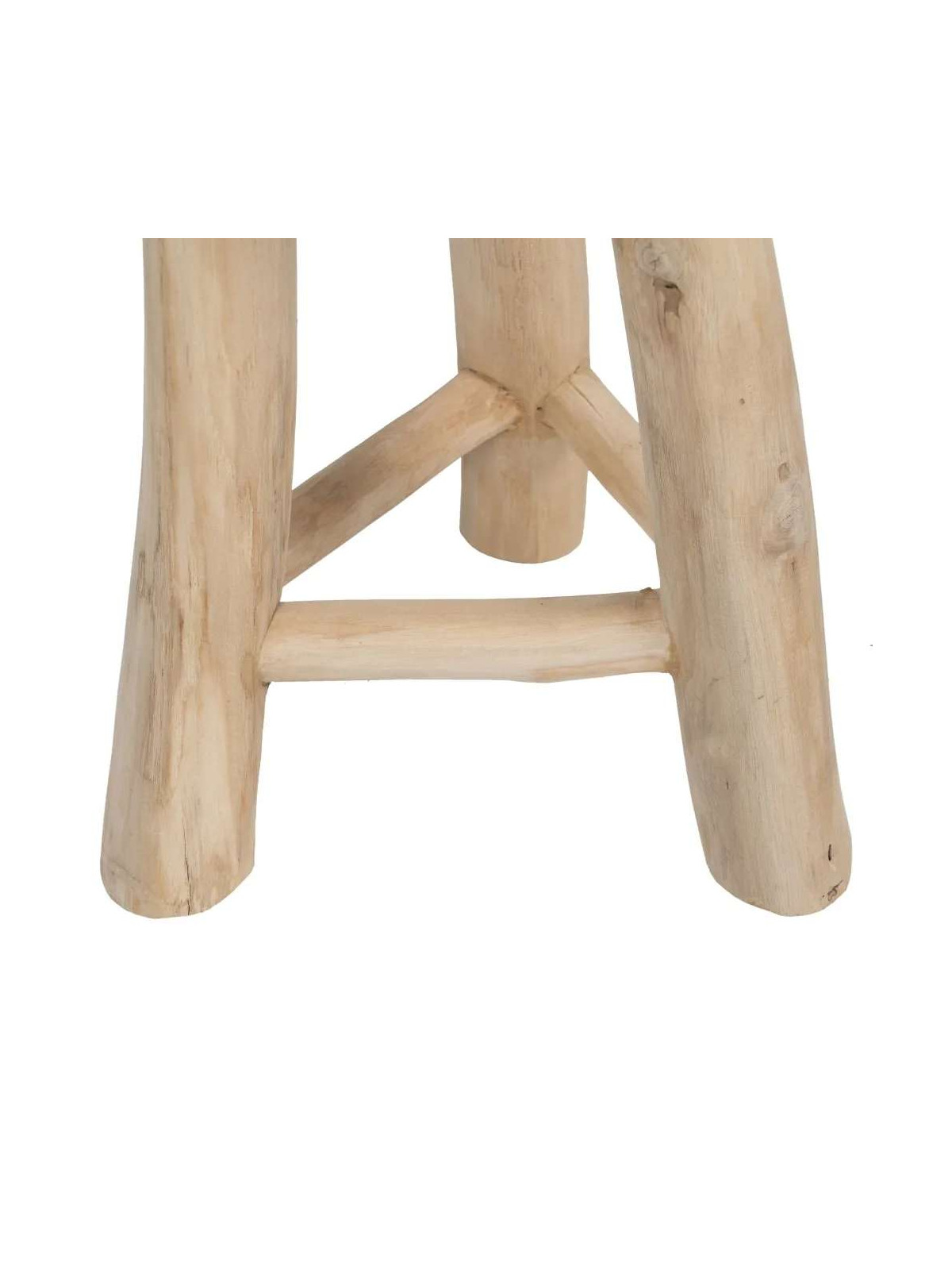 Tabouret Edel en bois de teck