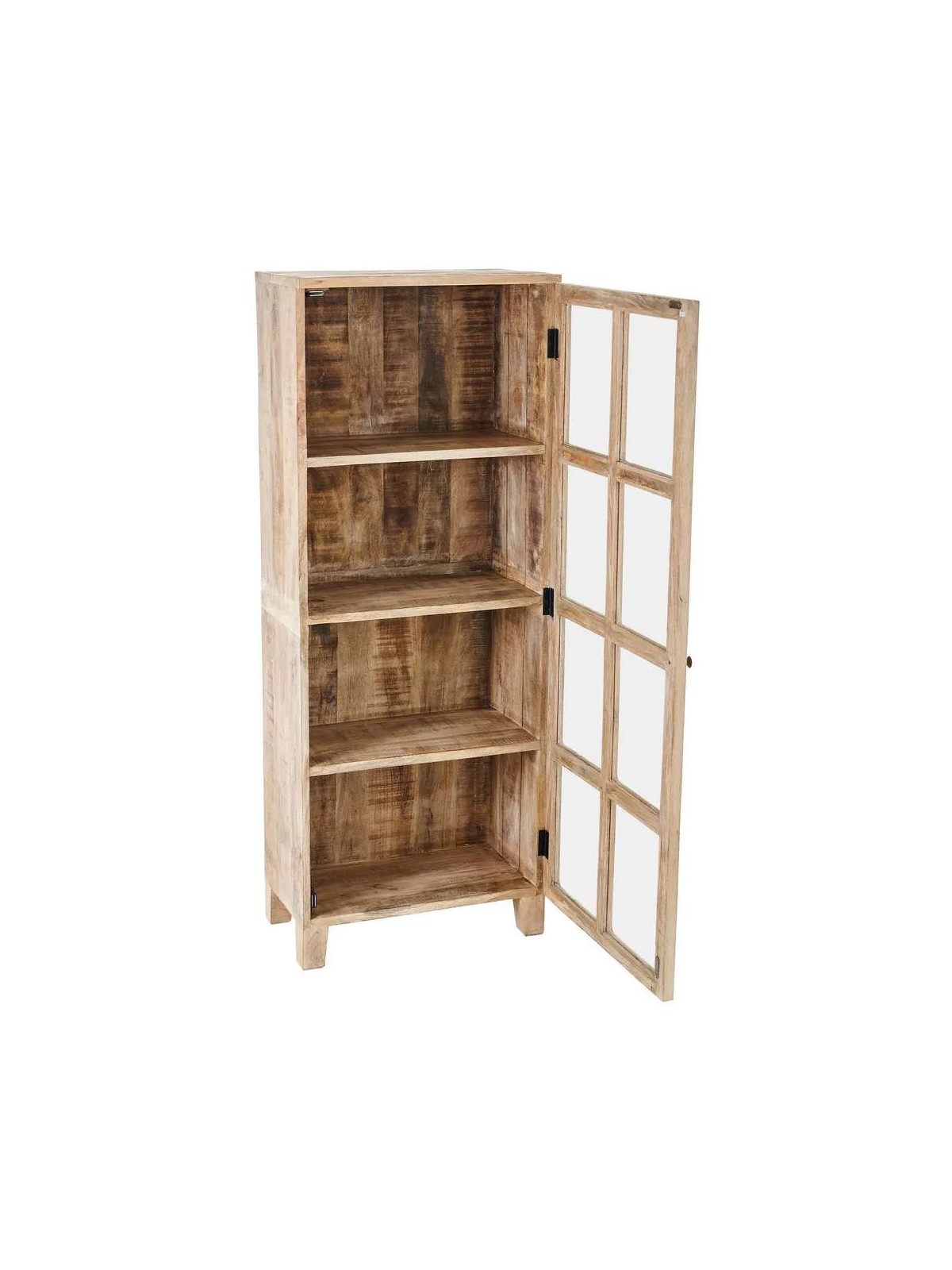 Vitrine Lesia en bois de manguier
