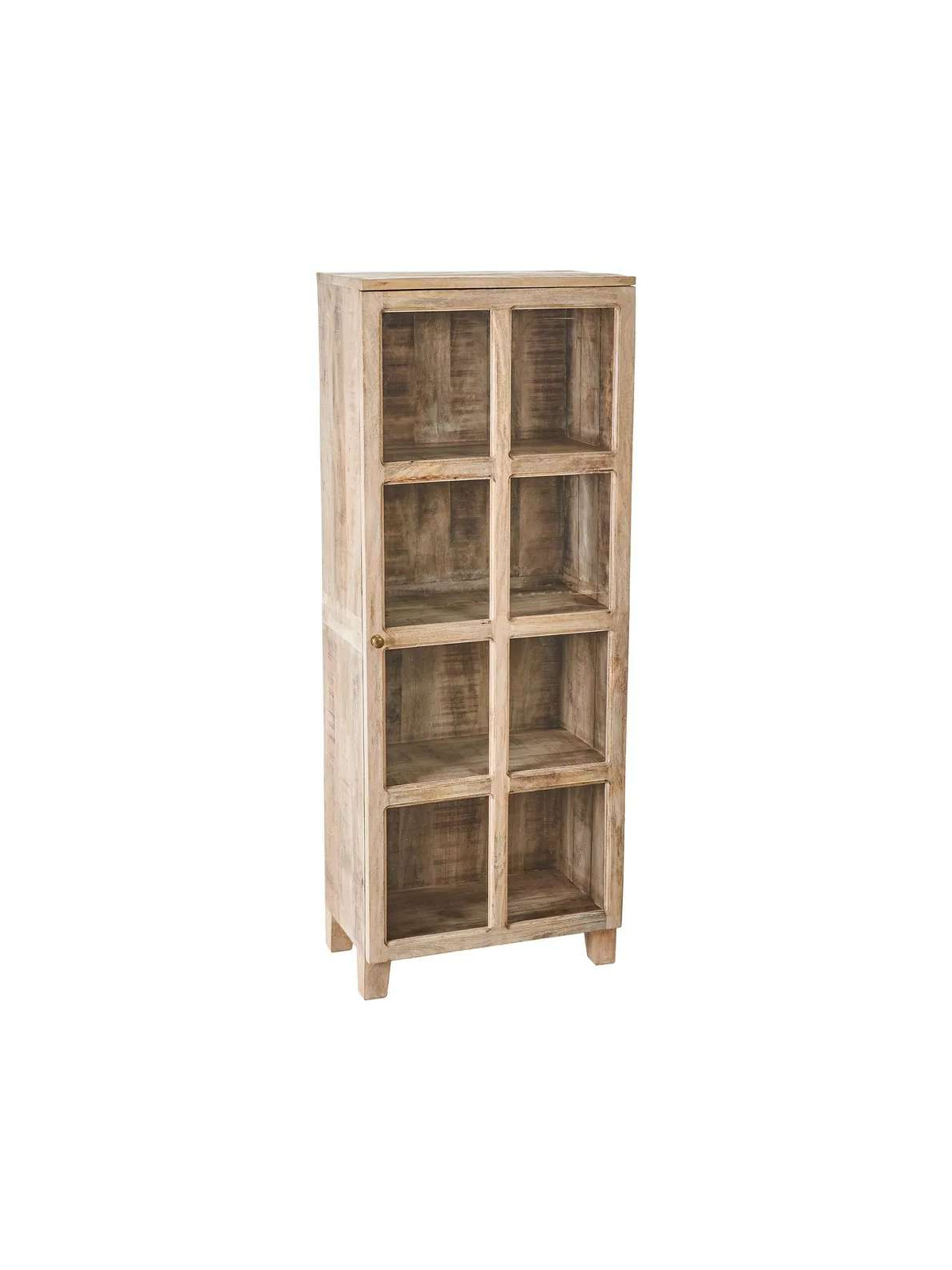 Vitrine Lesia en bois de manguier