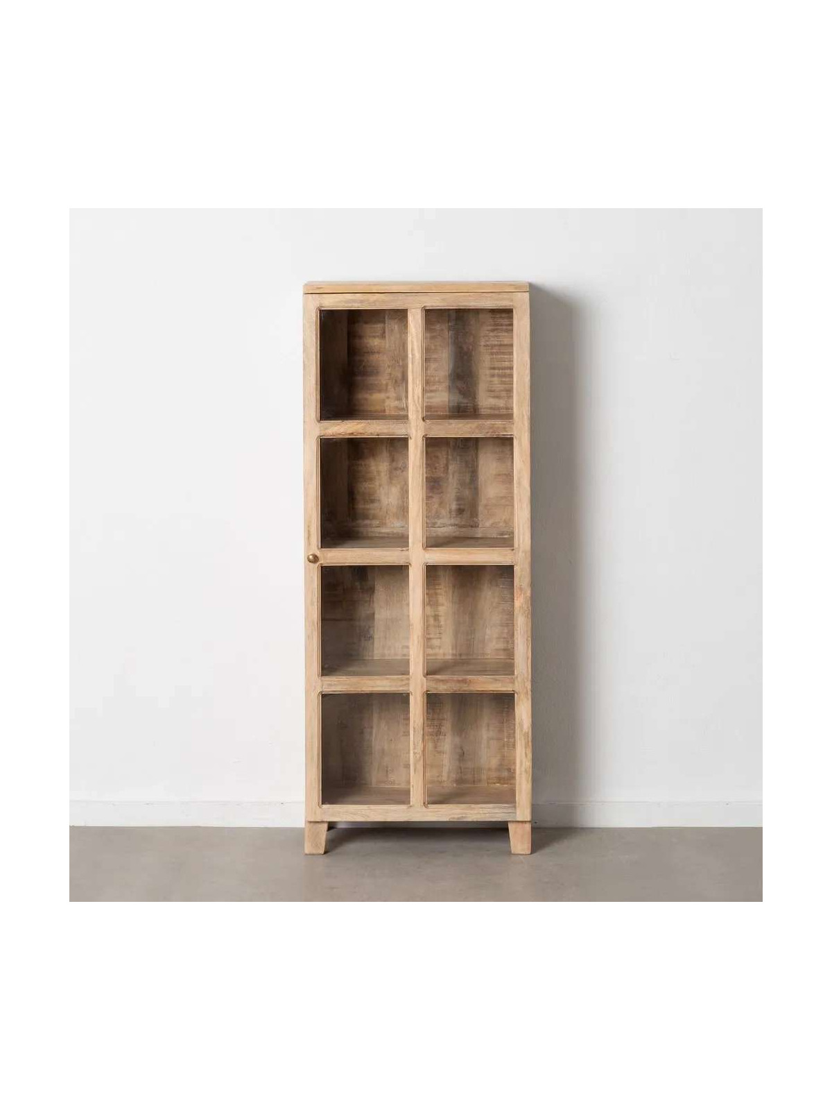 Vitrine Lesia en bois de manguier