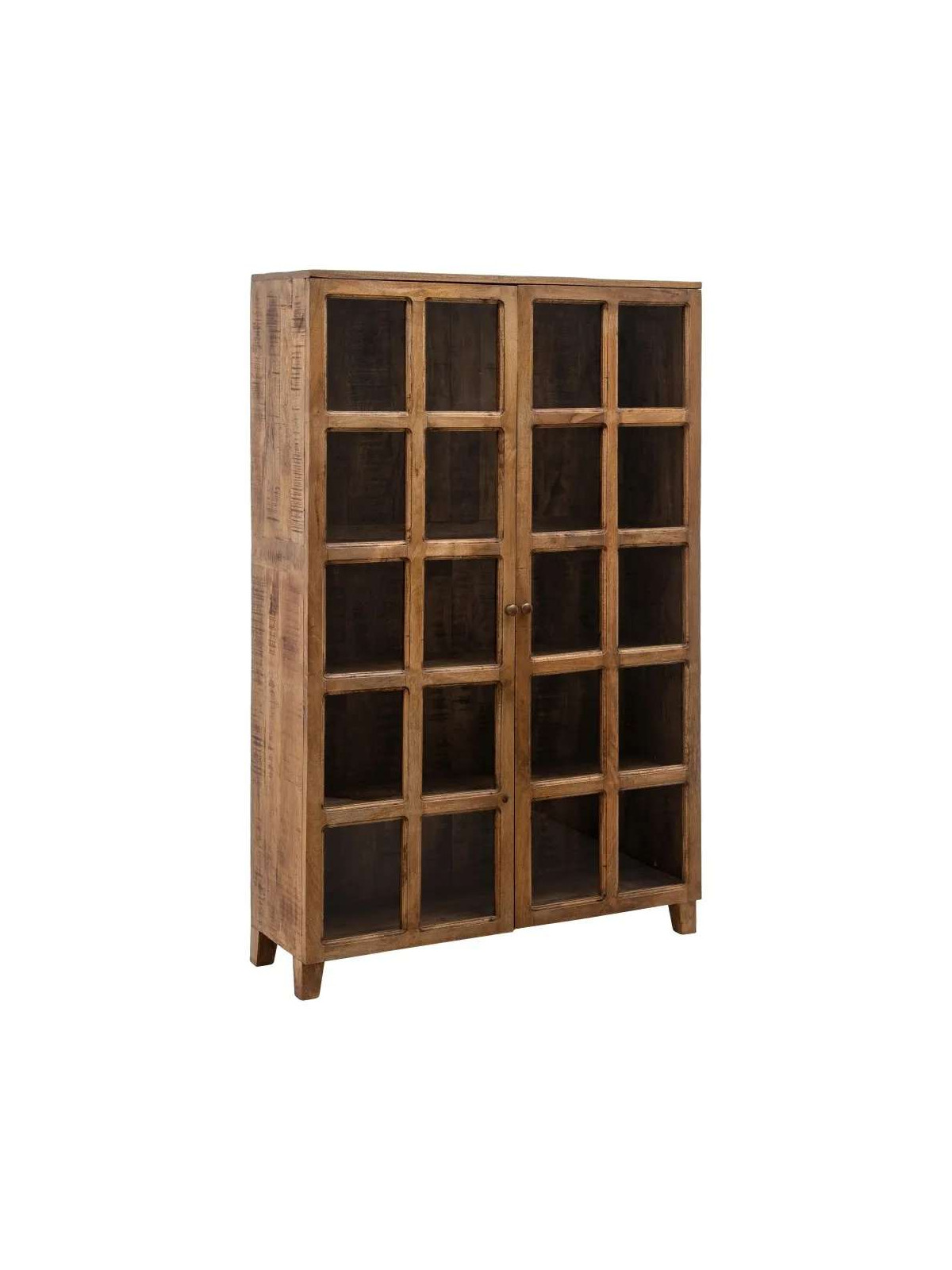 Vitrine Lesia en bois de manguier