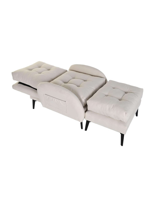 Fauteuil convertible Lydie beige Fauteuil convertible Lydie beige