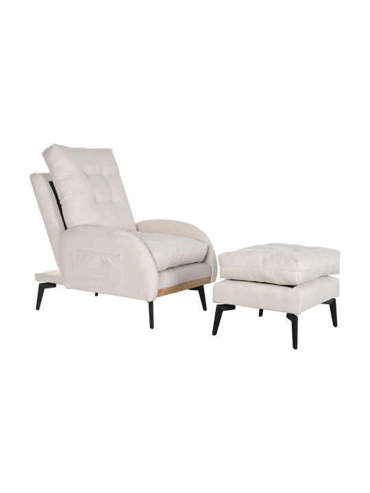 Fauteuil convertible Lydie beige Fauteuil convertible Lydie beige