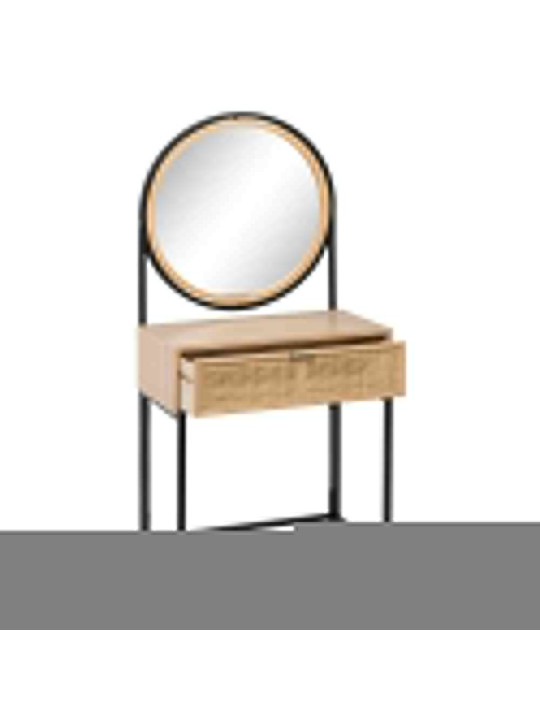 Coiffeuse en bois et cannage Coiffeuse en bois et cannage