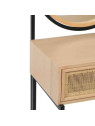Coiffeuse en bois et cannage Coiffeuse en bois et cannage