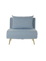 Fauteuil convertible Nela bleu clair Fauteuil convertible Nela bleu clair