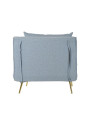 Fauteuil convertible Nela bleu clair Fauteuil convertible Nela bleu clair