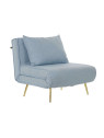 Fauteuil convertible Nela bleu clair Fauteuil convertible Nela bleu clair