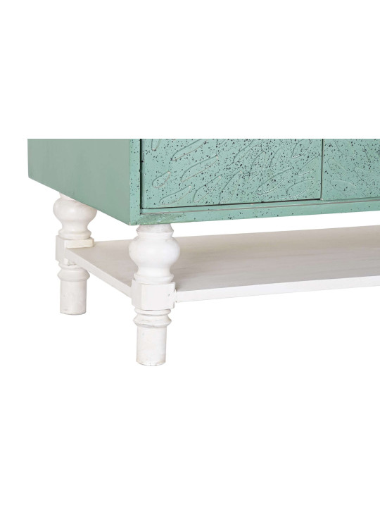 Buffet bois métal turquoise Buffet bois métal turquoise