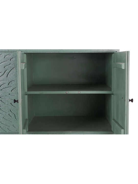 Buffet bois métal turquoise Buffet bois métal turquoise