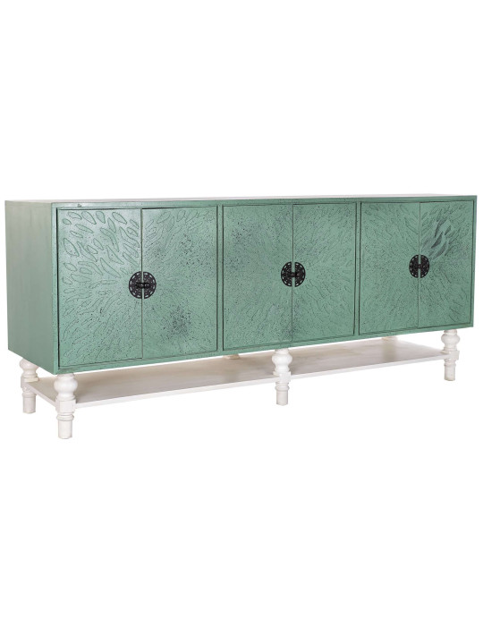 Buffet bois métal turquoise Buffet bois métal turquoise