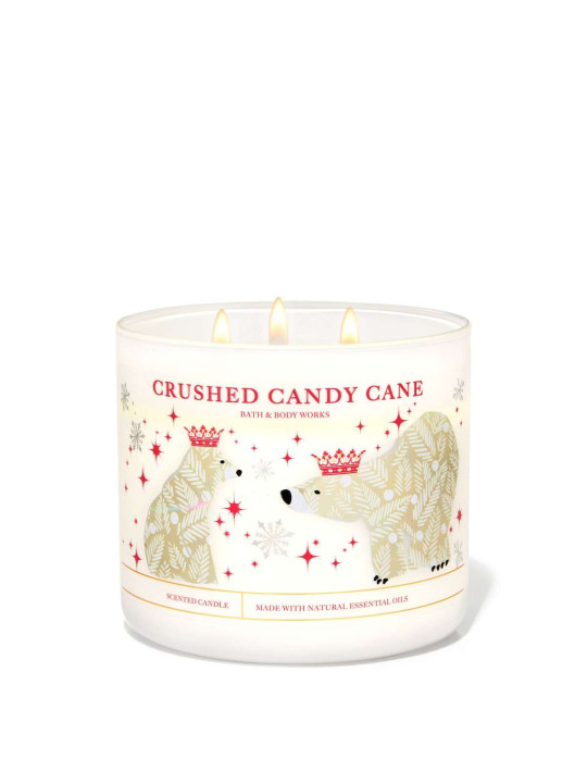 Bougie 3 mèches Crushed Candy Cane Bath & Body Works