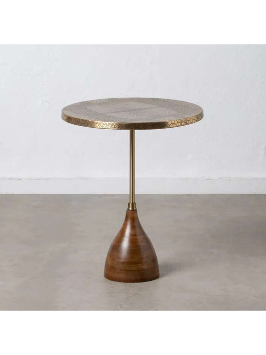 Table d'appoint Bravona en bois et métal