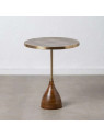 Table d'appoint Bravona en bois et métal