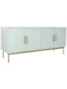 Buffet bois métal turquoise Buffet bois métal turquoise