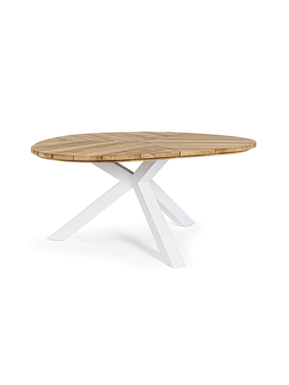 Table ronde Palmdale en Teck