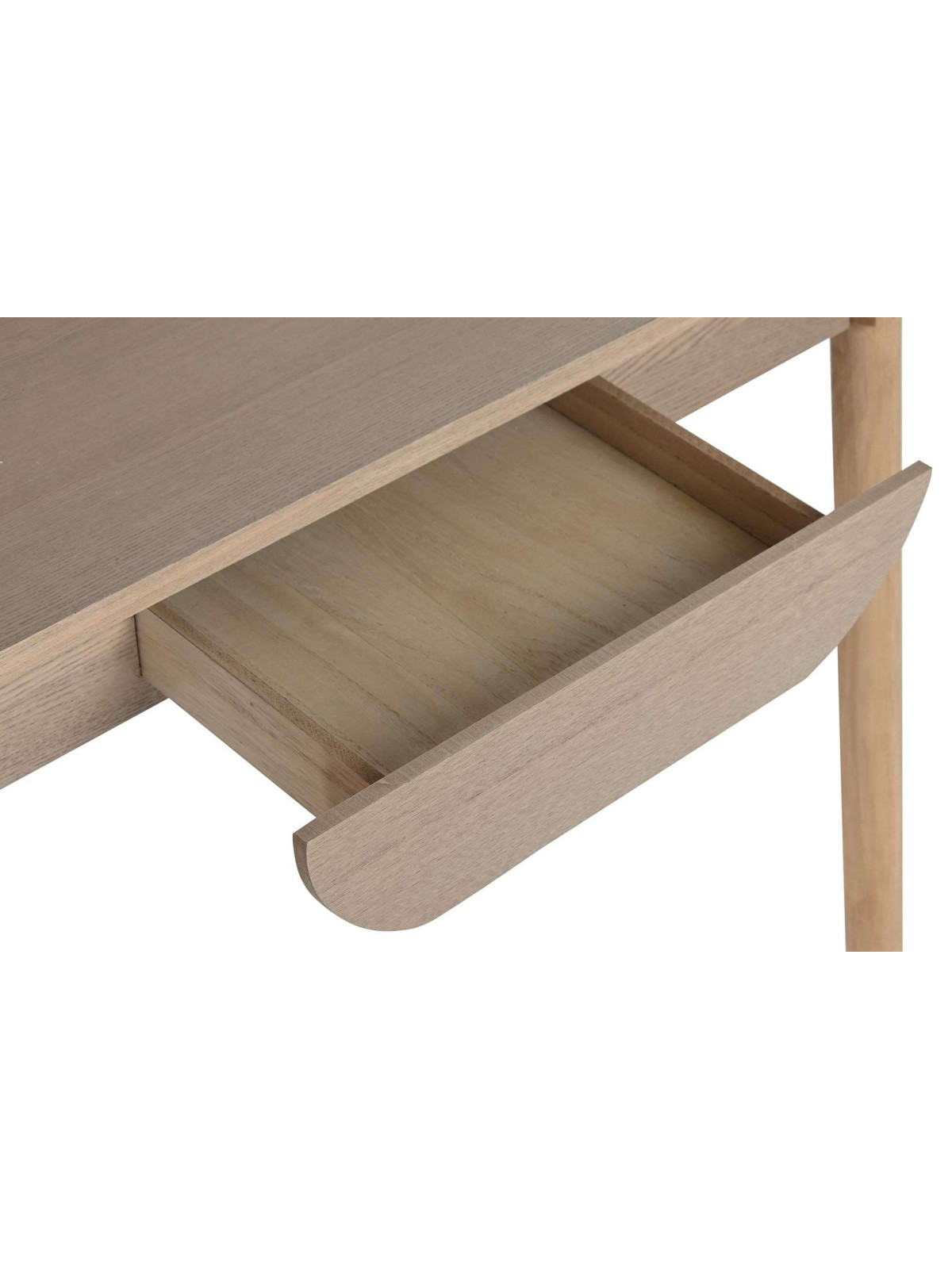 Bureau en bois de rotin et paulownia