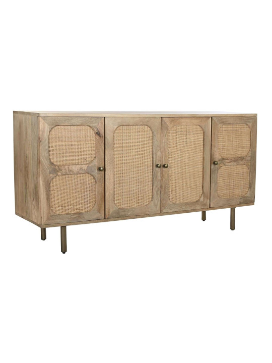 Buffet Almeida bois de manguier et cannage en rotin Buffet Almeida bois de manguier et cannage en rotin