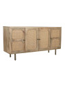 Buffet Almeida bois de manguier et cannage en rotin Buffet Almeida bois de manguier et cannage en rotin