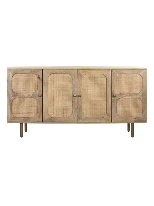 Buffet Almeida bois de manguier et cannage en rotin Buffet Almeida bois de manguier et cannage en rotin