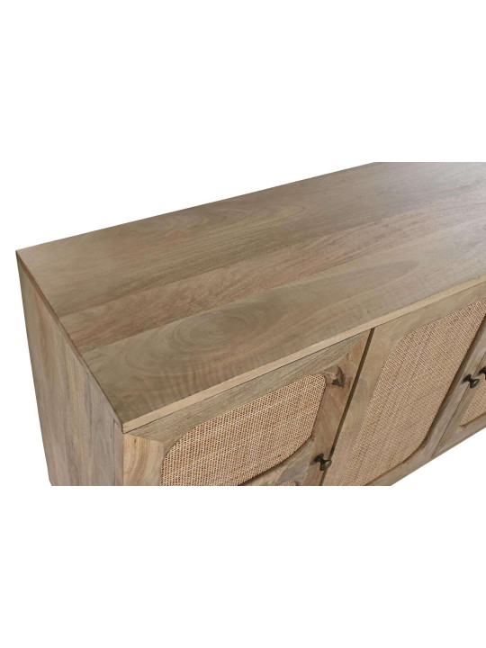 Buffet Almeida bois de manguier et cannage en rotin Buffet Almeida bois de manguier et cannage en rotin