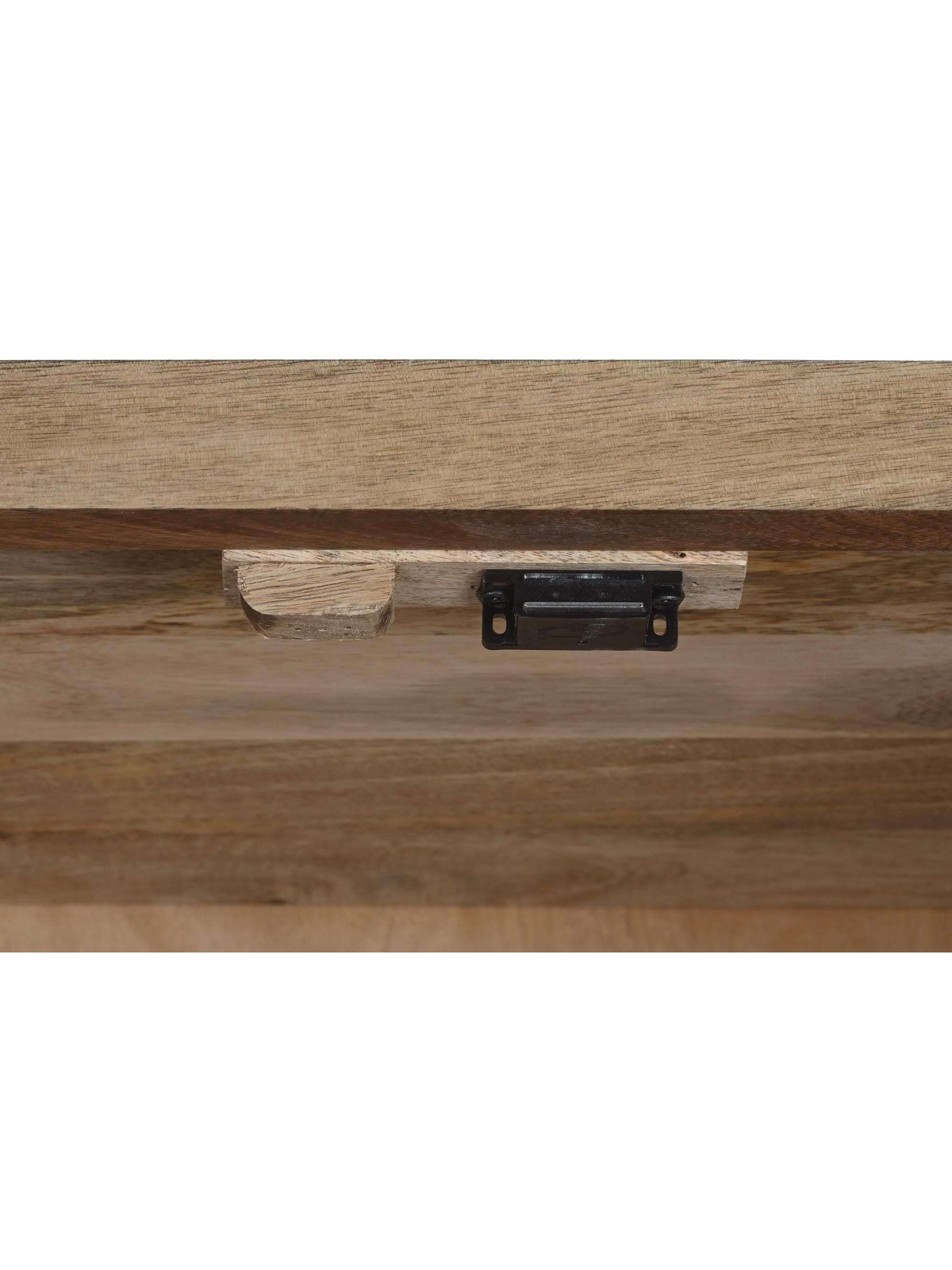 Armoire Almeida bois de manguier et cannage en rotin