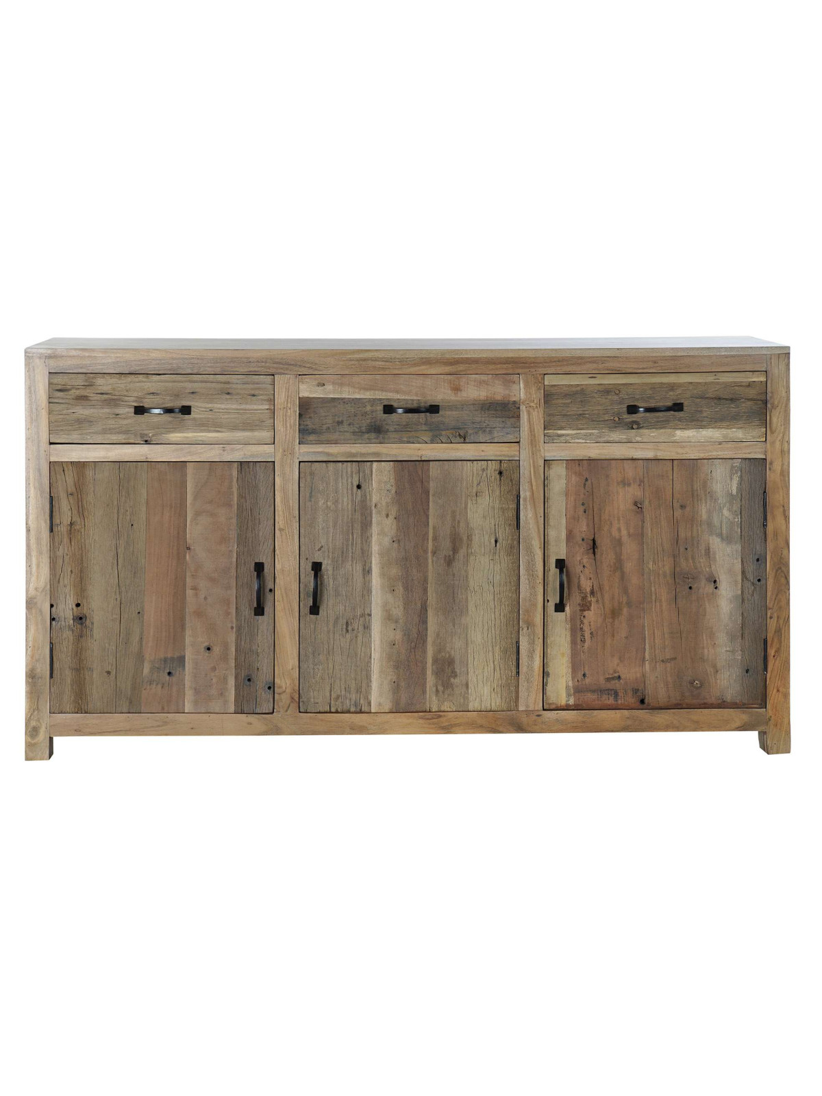 Commode en bois brut recyclé