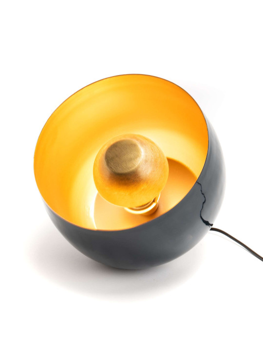 Petite lampe de table Samuel bleu nuit