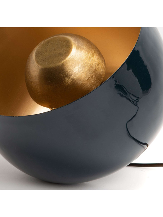 Petite lampe de table Samuel bleu nuit