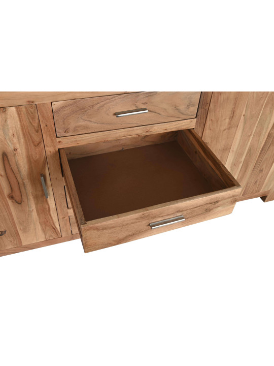 Commode naturel en bois d'accacia