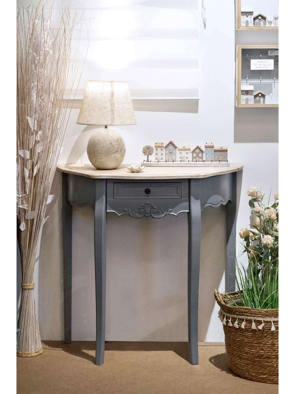 Petite console Juliette en bois de paulownia
