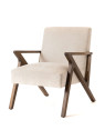 Fauteuil en tissu bouclé blanc Ari Fauteuil en tissu bouclé blanc Ari