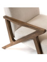 Fauteuil en tissu bouclé blanc Ari Fauteuil en tissu bouclé blanc Ari