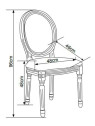 Set de 2 chaises Claudia Amadeus Set de 2 chaises Claudia Amadeus
