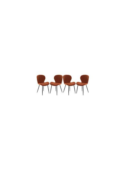 Set de 4 chaises Mistral terracotta Amadeus Set de 4 chaises Mistral terracotta Amadeus