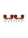 Set de 4 chaises Mistral terracotta Amadeus Set de 4 chaises Mistral terracotta Amadeus