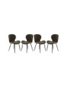 Set de 4 chaises Mistral verte Amadeus Set de 4 chaises Mistral verte Amadeus
