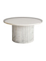 Table basse Esches en marbre blanc