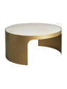 Table basse Dijon métal doré